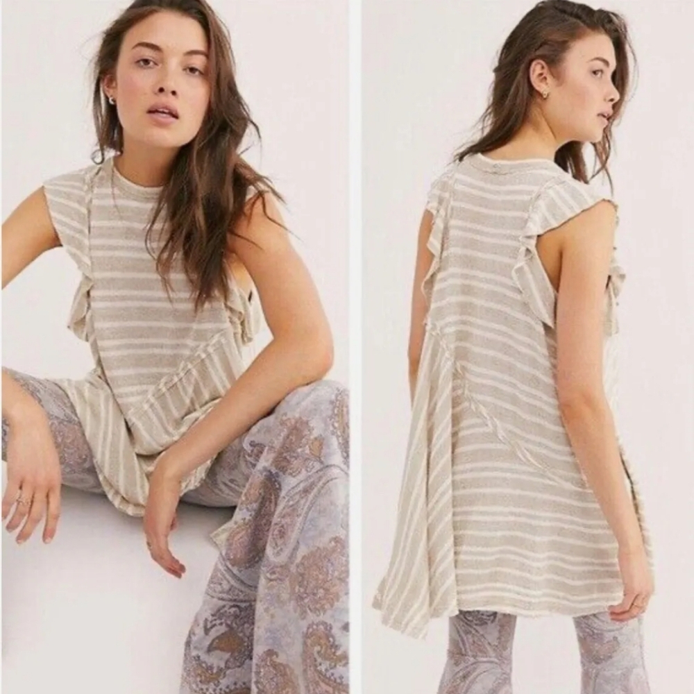 Free People Between The Lines Striped Dress - Picture 5 of 6